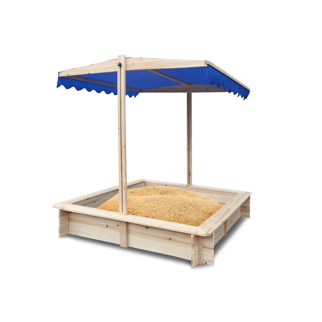 TSB Living Wooden Sandpit With Canopy