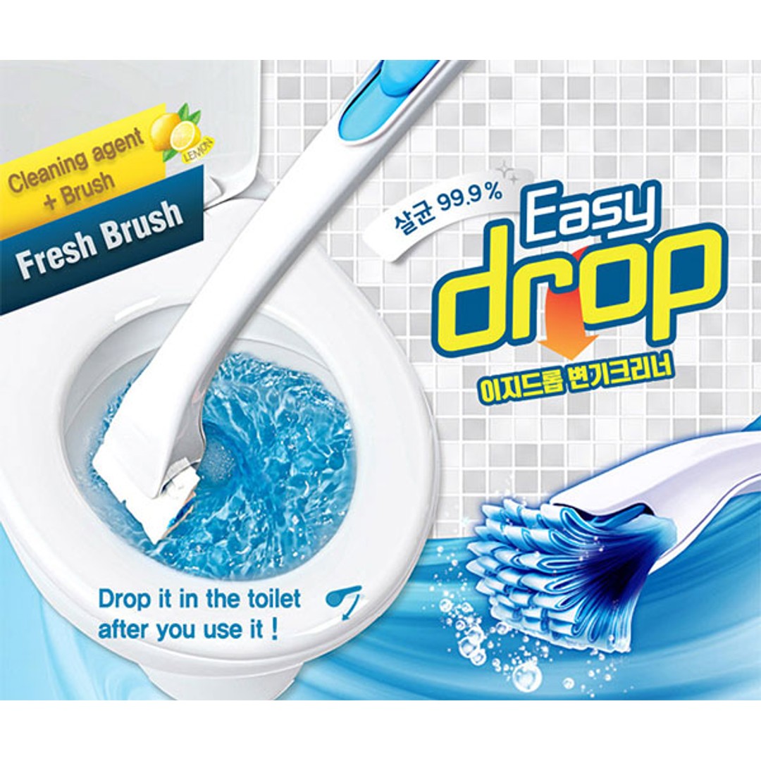 Easy drop Disposable Toilet Cleaning Brush