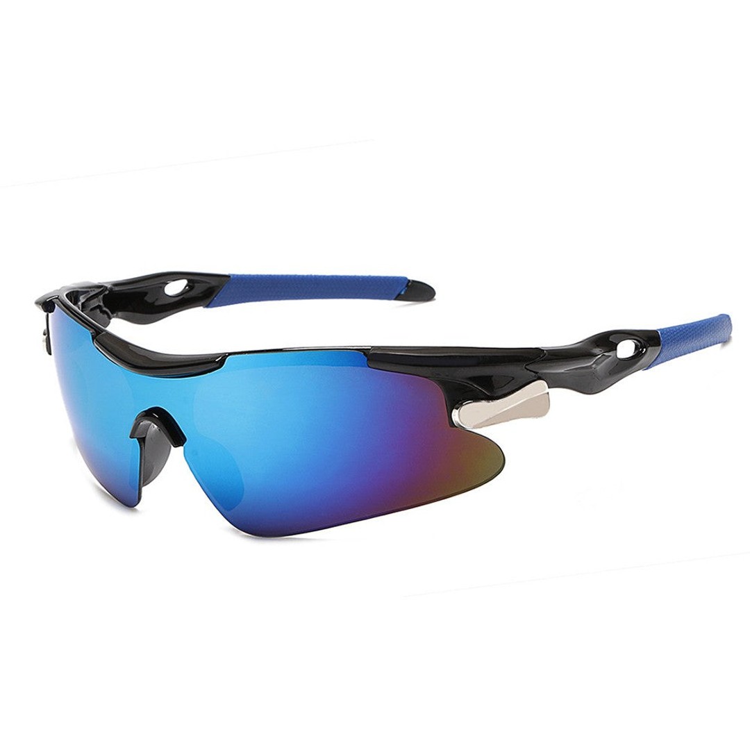 Adult Sports Sunglasses Windproof Cycling Sunglasses UV Protection Glasses Blue