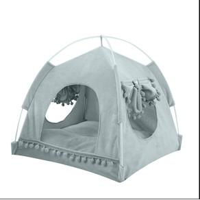 Pet Teepee Tent Foldable Bed Dog Cat House Tents
