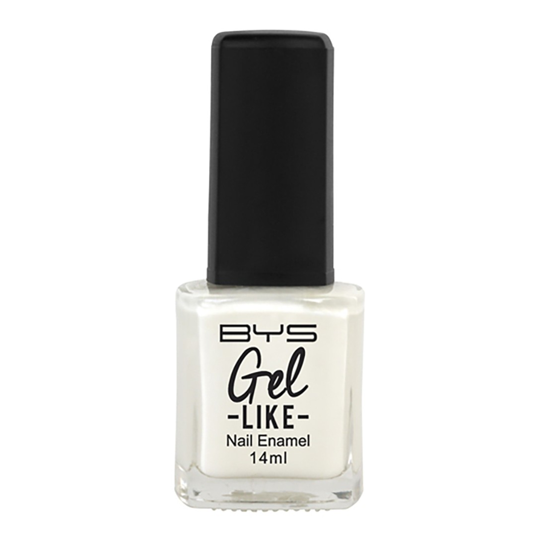 BYS Gel-Like Ice White Baby Nail Polish Enamel Lacquer Gloss Quick Dry 14ml, , hi-res