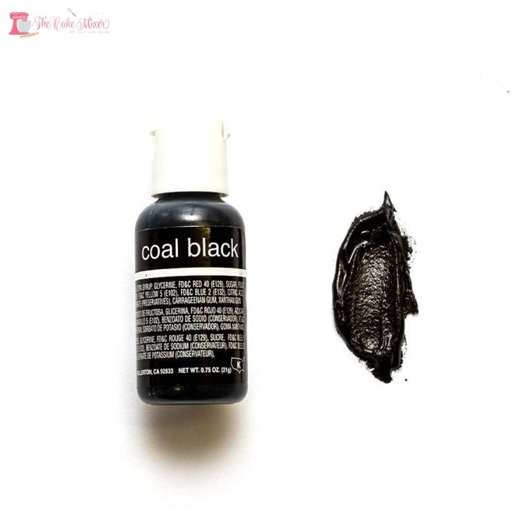 Chefmaster Liqua-Gel Coal Black Food Colouring 20gm