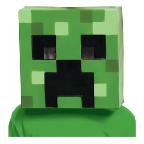 Costume King® Creeper Mojang Minecraft Hostile Mobs Video Game Boys Costume Vacuform 1/2 Mask