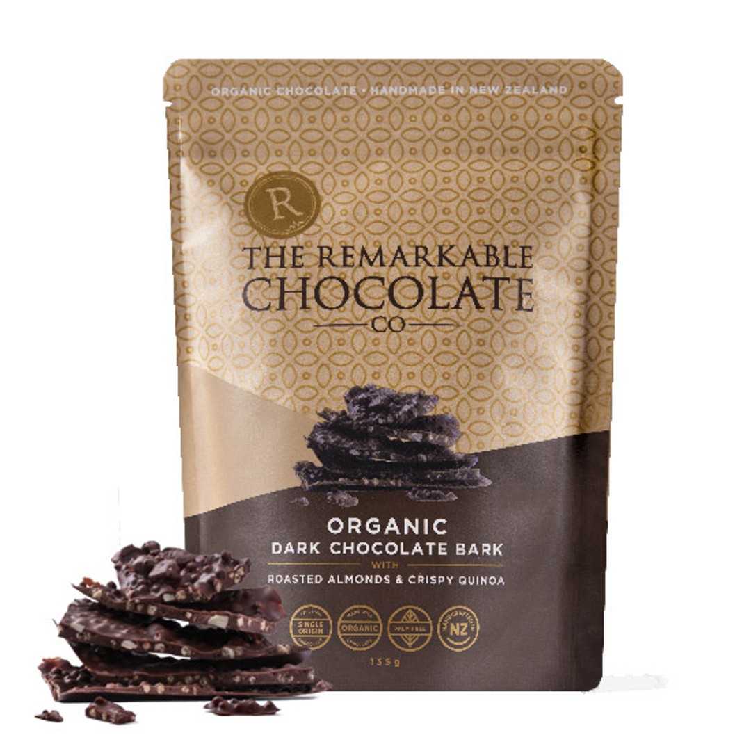 The Remarkable Choc Co. Organic Dark Bark Almonds & Quinoa