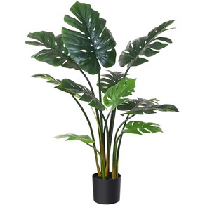 120cm Artificial Monstera Deliciosa Plant -Tropical Faux Plant, Ideal for Home & Office Décor