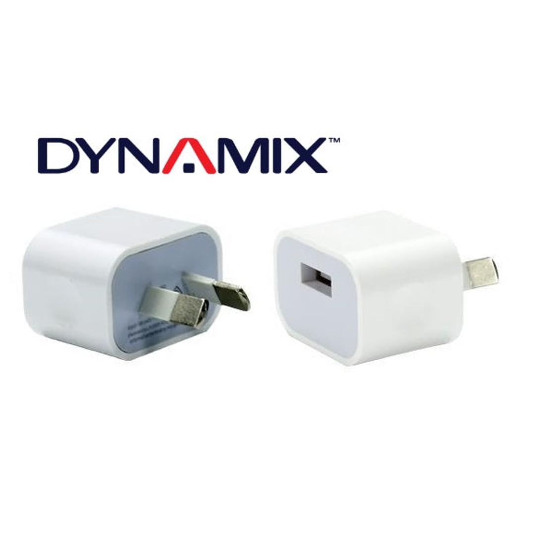 DYNAMIX 5V 2.1A Small Form Single Port USB Wall Charger