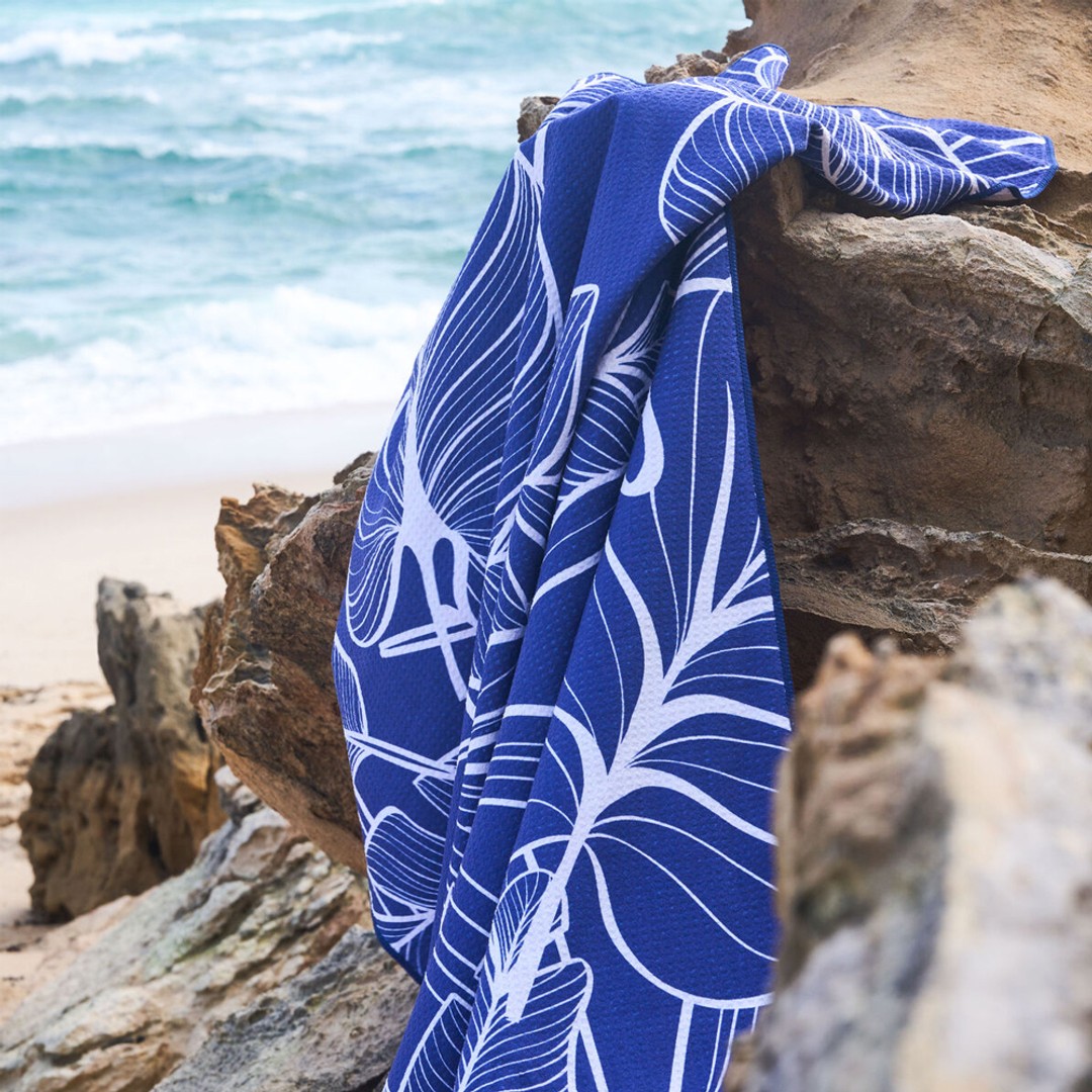 Morrissey Sand Free Reversible Outdoor Pool/Beach Towel Summer Tropics 80x160cm, , hi-res