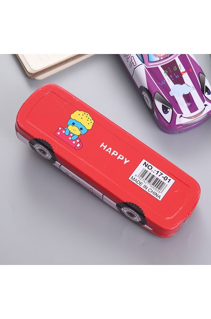 Tinplate Car Trolley Double-layer Stationery Box Racing Shape Pencil Case  Cartoon Pattern Pencil Case | Flickdeal Online | TheMarket New Zealand