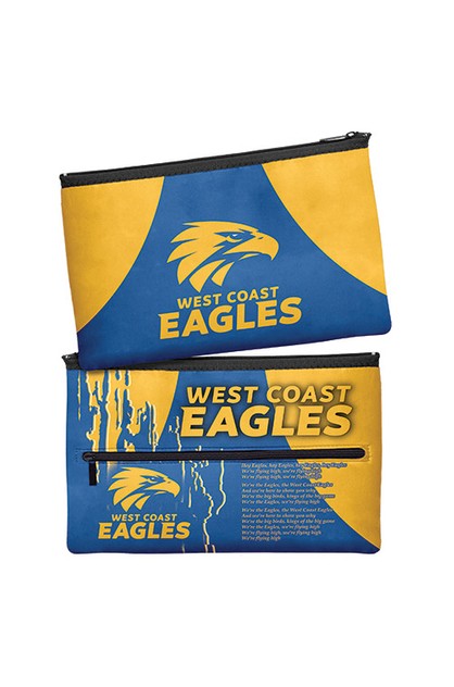 Team Song School West Coast Eagles Work Large AFL Pencil Case 