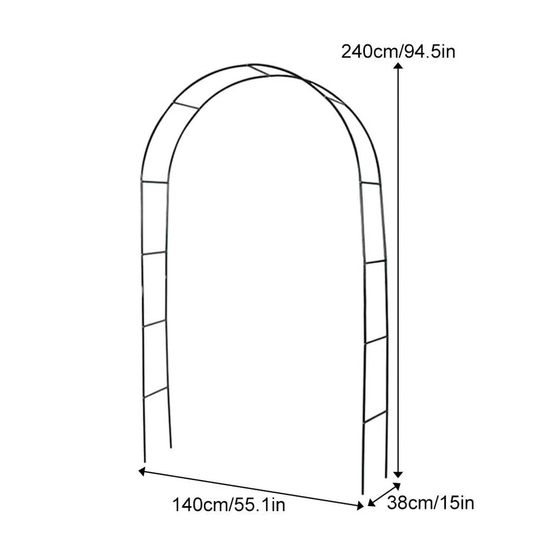 Metal Garden Arbor Wedding Arch Rack Stand 240cm | The Warehouse
