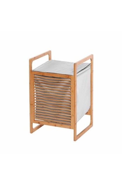 Home Foldable Bamboo Laundry Basket, Wooden Laundry Hamper Nz