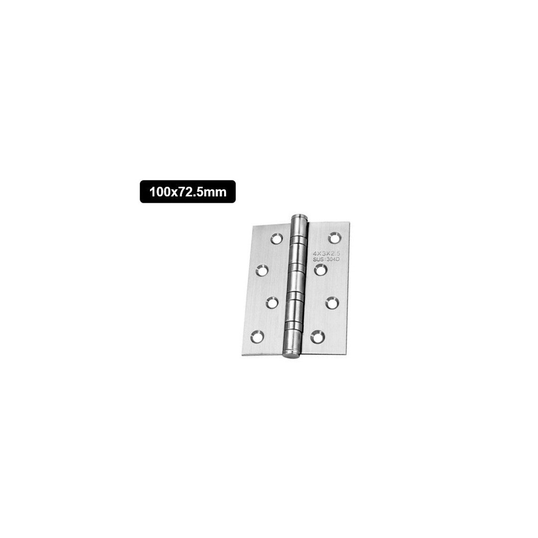 HES 100x72.5mm Hinge Cabinet Gate Closet Door Metal Hinge Stainless Steel, , hi-res