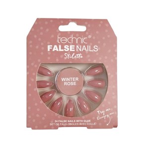 Technic False Nails Stiletto Winter Rose