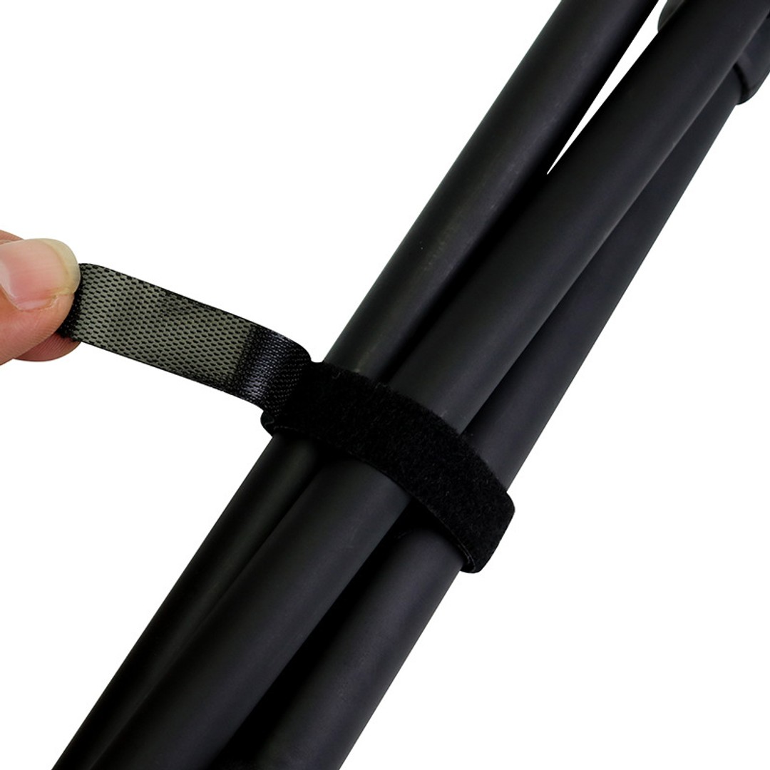 Aluminum Alloy Foldable Ultralight Hiking Pole-Black, As shown, hi-res