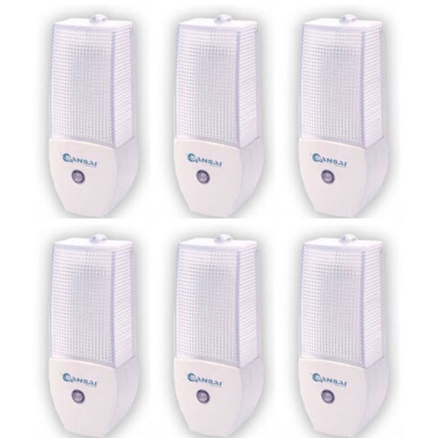 Sansai Automatic LED Night Light Sensor Activating 0.2W Bedroom/Hallway Lamp 