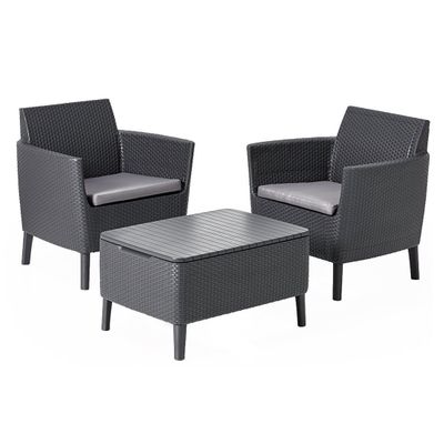 Keter Salemo Balcony Set With Storage Table