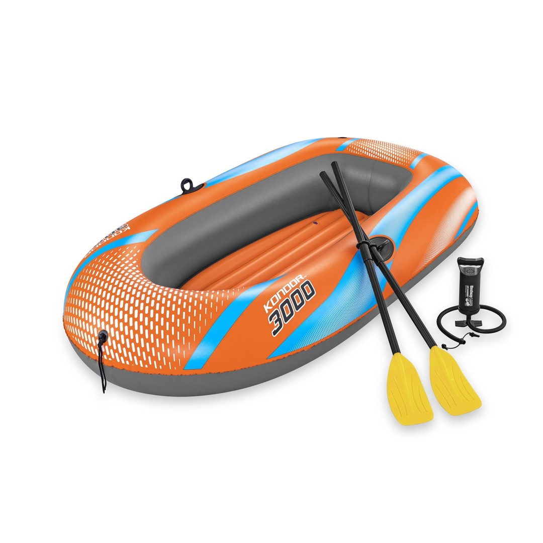 2.12x1.22m Three Persons Inflatable Kayak with Oars, Pump, Repair Patch