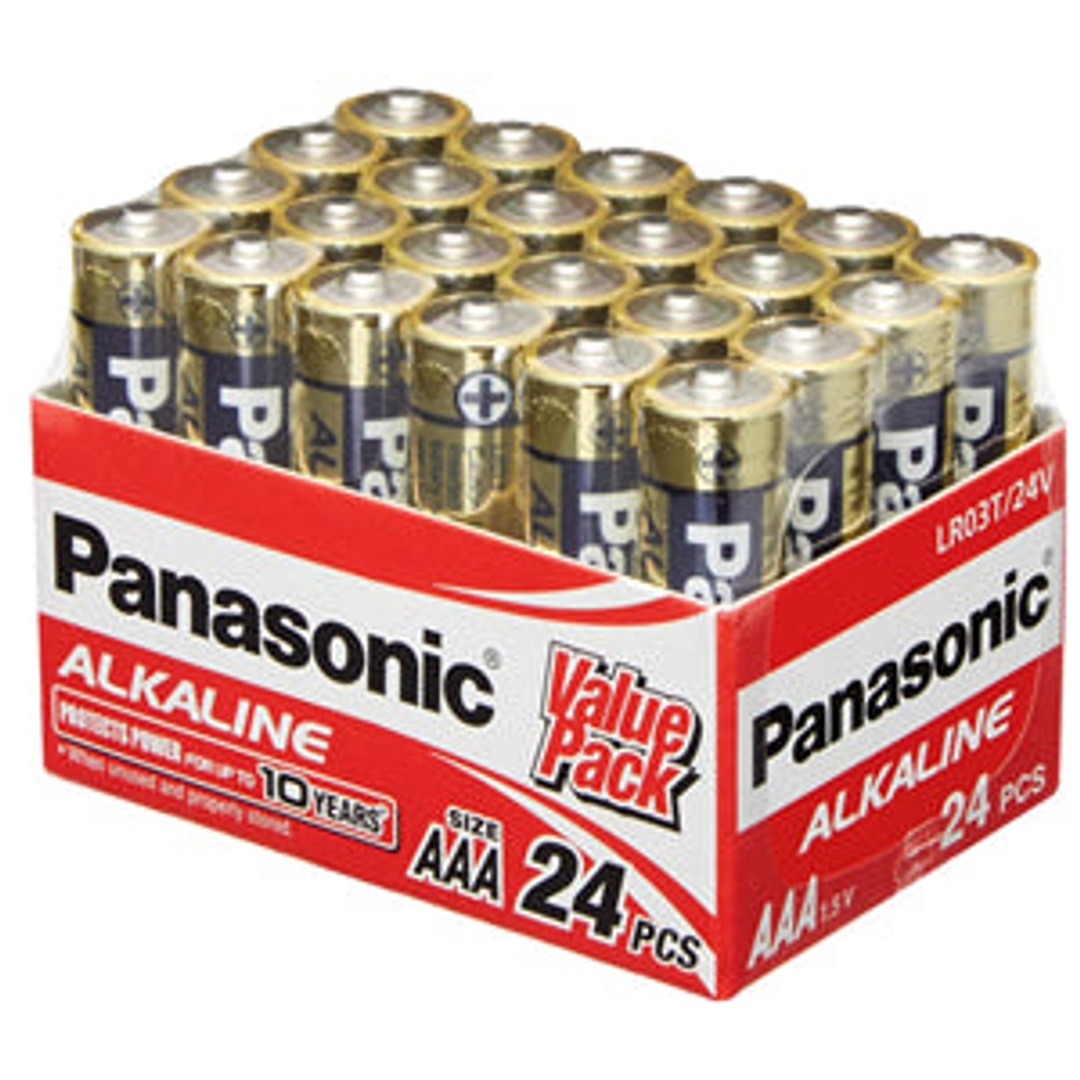 Panasonic AAA Alkaline Battery 24 Pack LR03T/24V PA4545 LR03T/24V