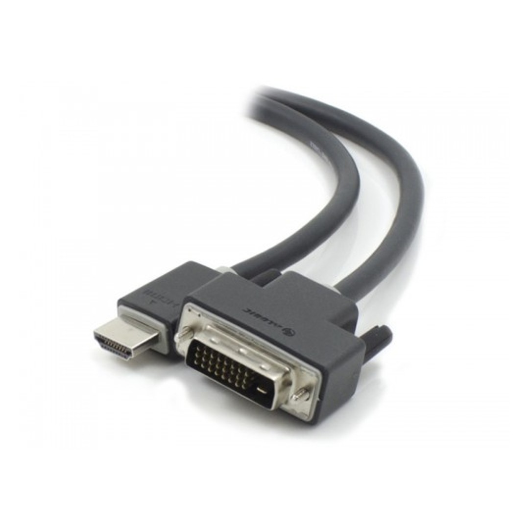 ALOGIC 2M DVI TO HDMI CABLE MALE TO MALE COMMERCIAL PACKAGING DVI-HD02-MMCO