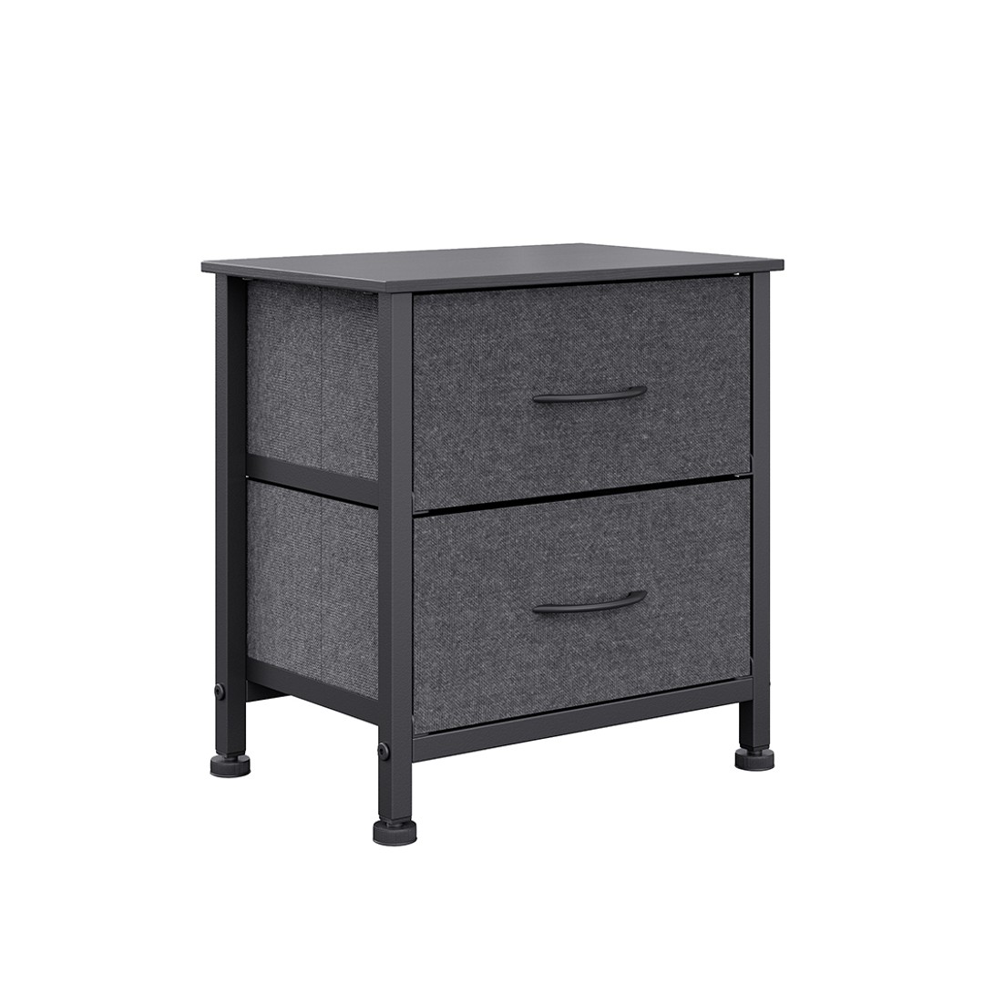 Levede Storage Cabinet Chest of 2 Drawers Tower Bed Sofa Side End Table Dresser