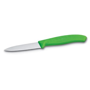 Savebarn VICTORINOX Paring Knife Serrated 8cm GREEN