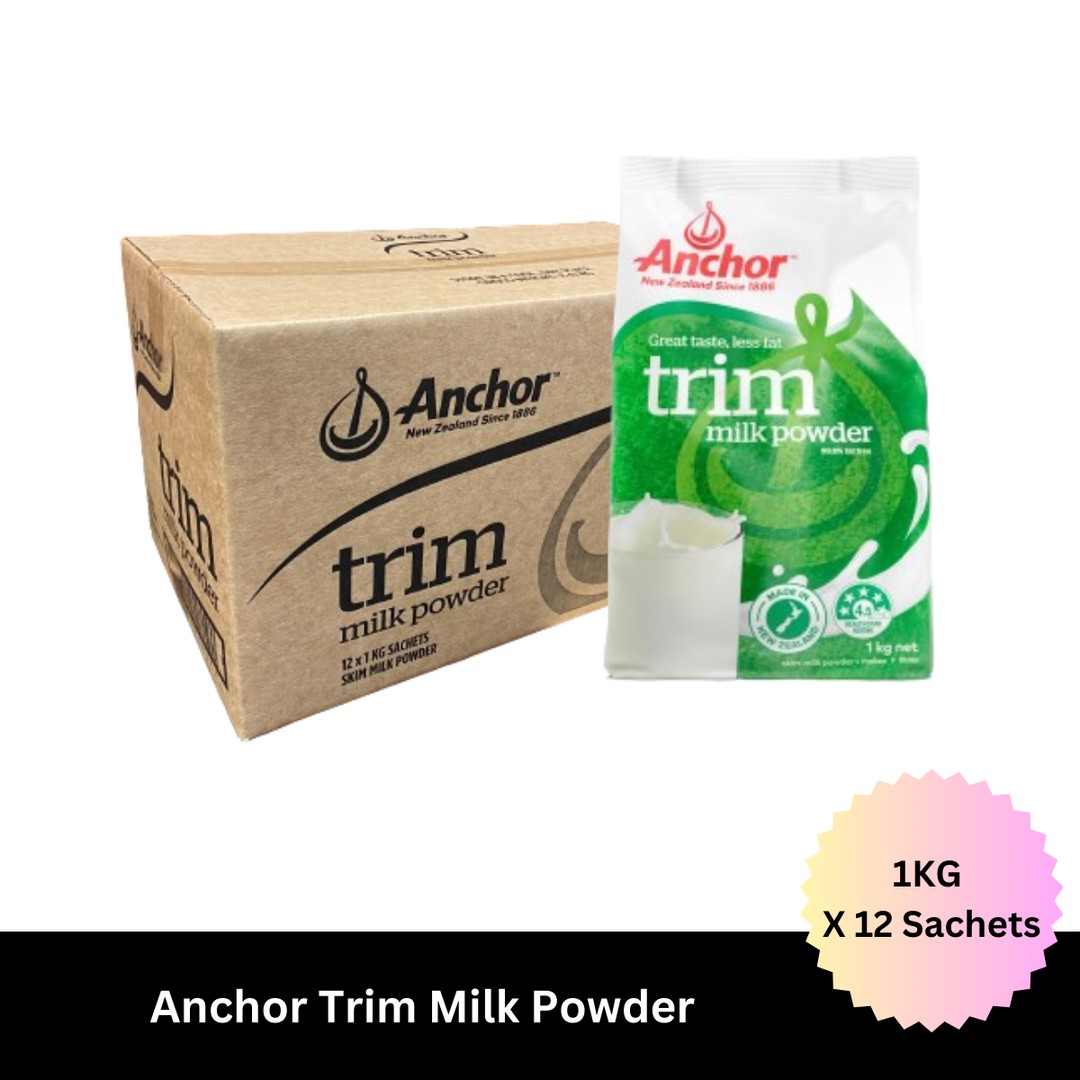 Anchor Instant Trim Milk Powder 1KG X 12 Bags TMK