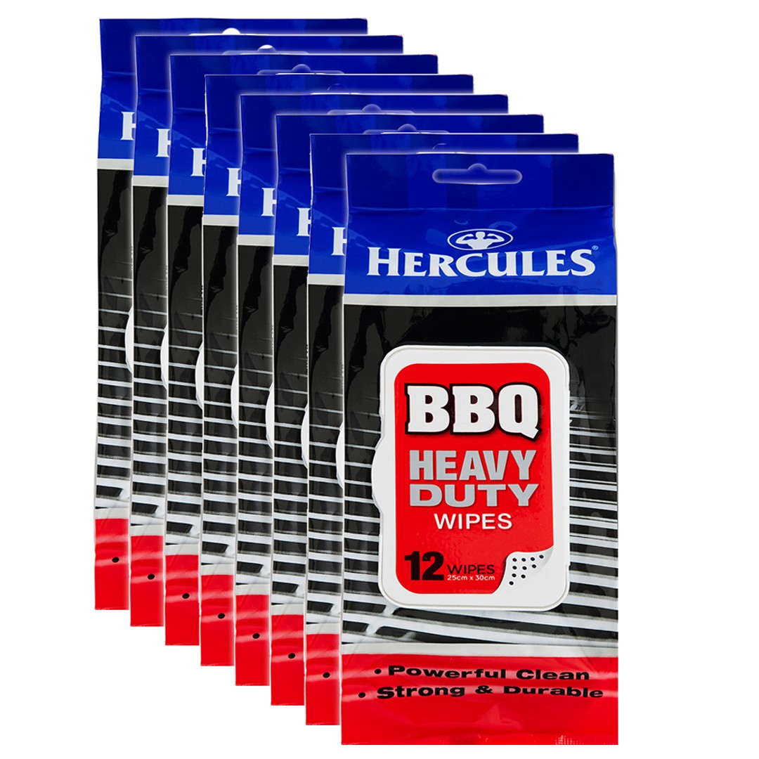 96pc Hercules BBQ Cleaning Wipes Heavy Duty Tough Wet Wipes Grease Cleaning