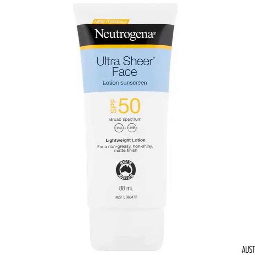 Neutrogena Ultra Sheer Face Lotion Sunscreen SPF50 88mL