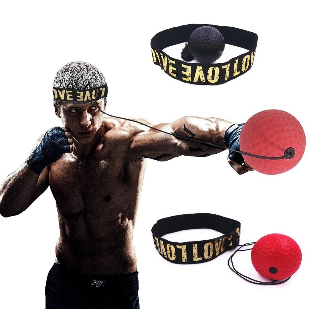 Headband Boxing Reflex Fight React Ball Set, As shown, hi-res