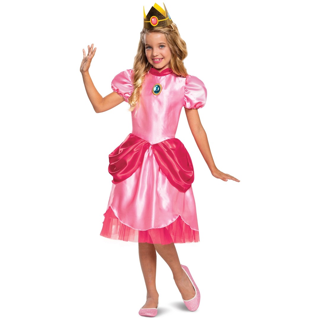 Costume King® Princess Peach Classic Super Mario Cartoon Video Game Child Girls Costume