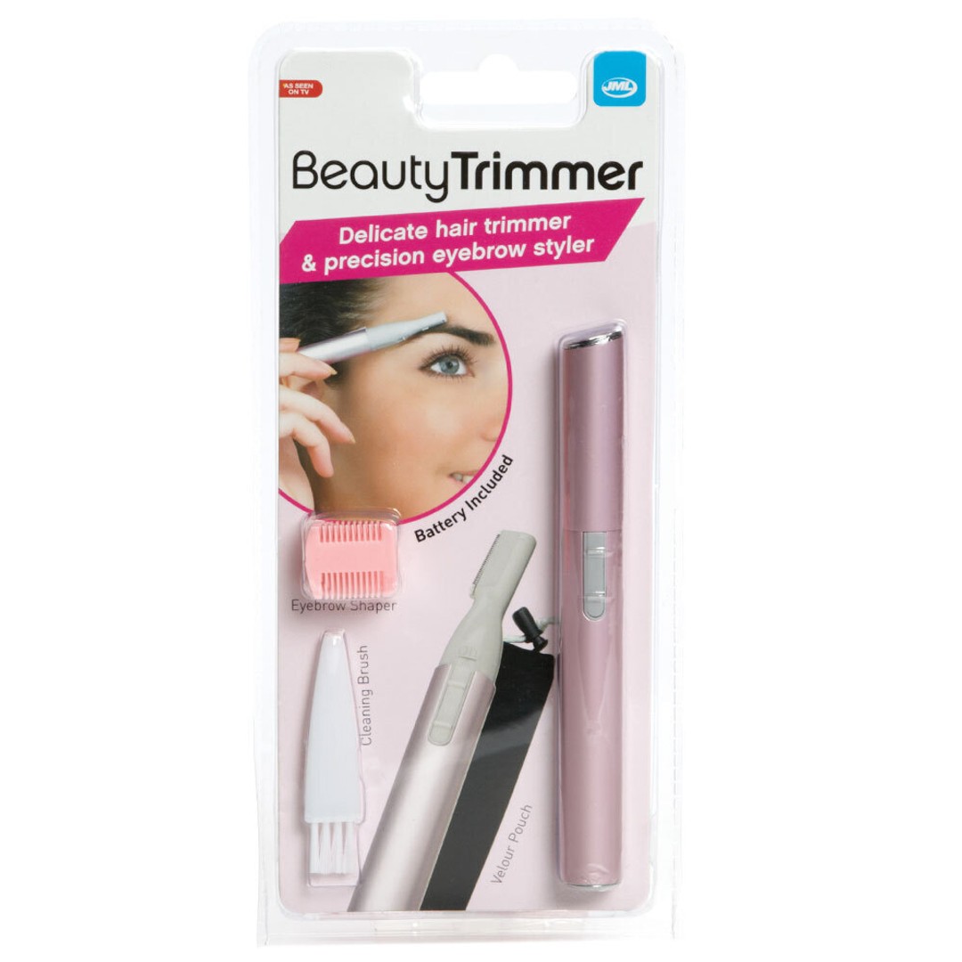 JML Hair Beauty Woman Portable Facial Hair Trimmer/Eyebrow Liner/Brow Pink Rose