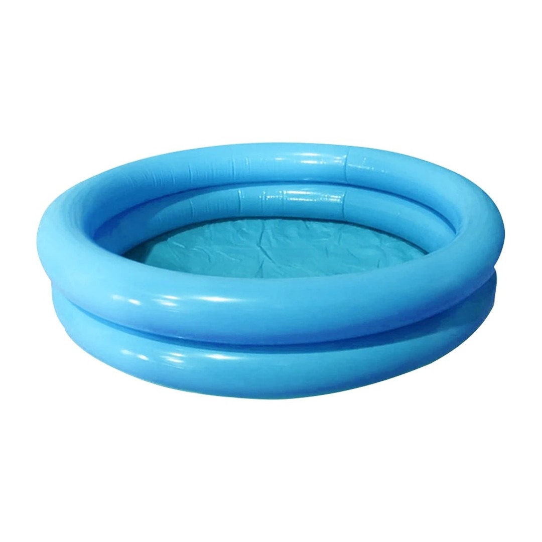Reusable Inflatable Swimming Pool Double Layer Garden Portable Thickened For Kids Water Toys Party Round 