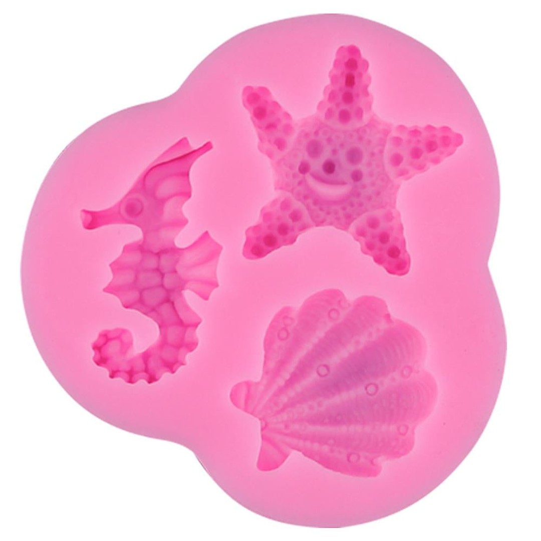 Sea Theme Silicone Mould - 3 Character