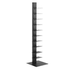 Esme Vertical Floating Bookcase - Black