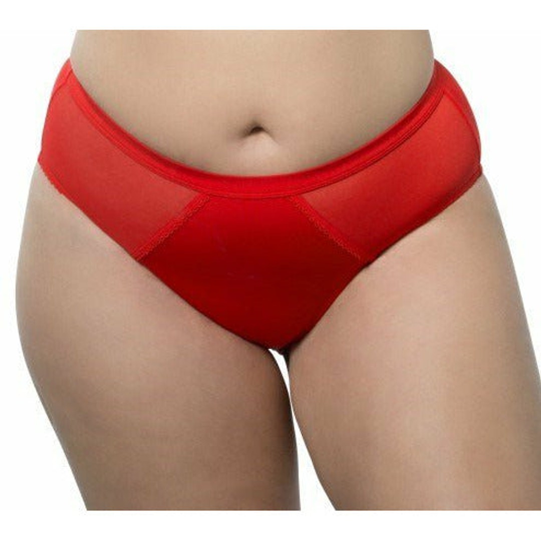 Parfait Micro Dressy French Cut High Waist Brief, Racing Red, hi-res