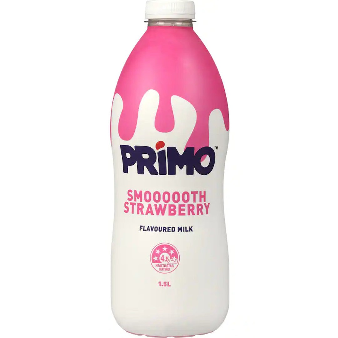 Primo Flavoured Milk Strawberry 1.5L **MID YEAR SALE**