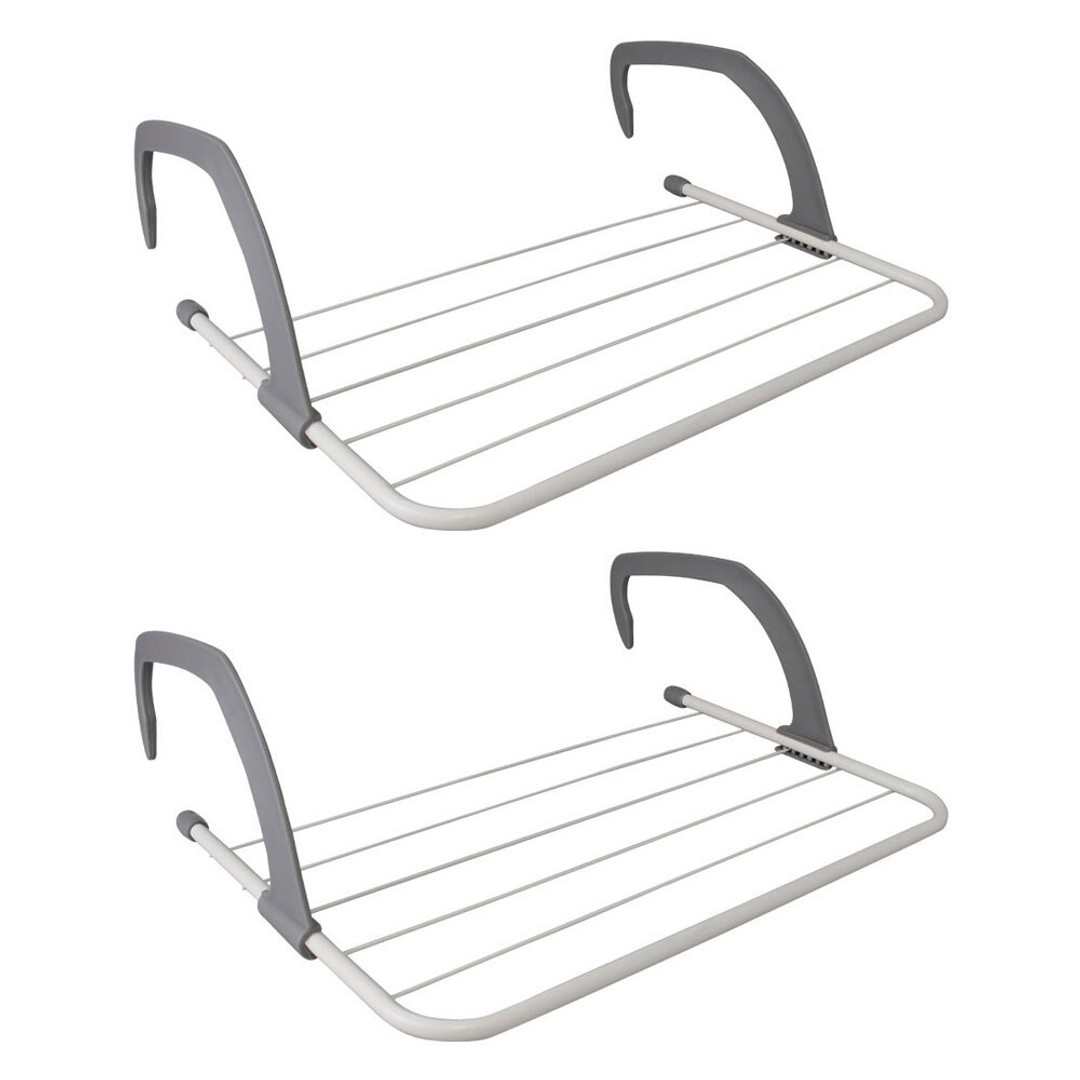 2PK Boxsweden Airer 6 Rails Door Hanging Laundry Dry Rack Clothes Hanger Stand, , hi-res