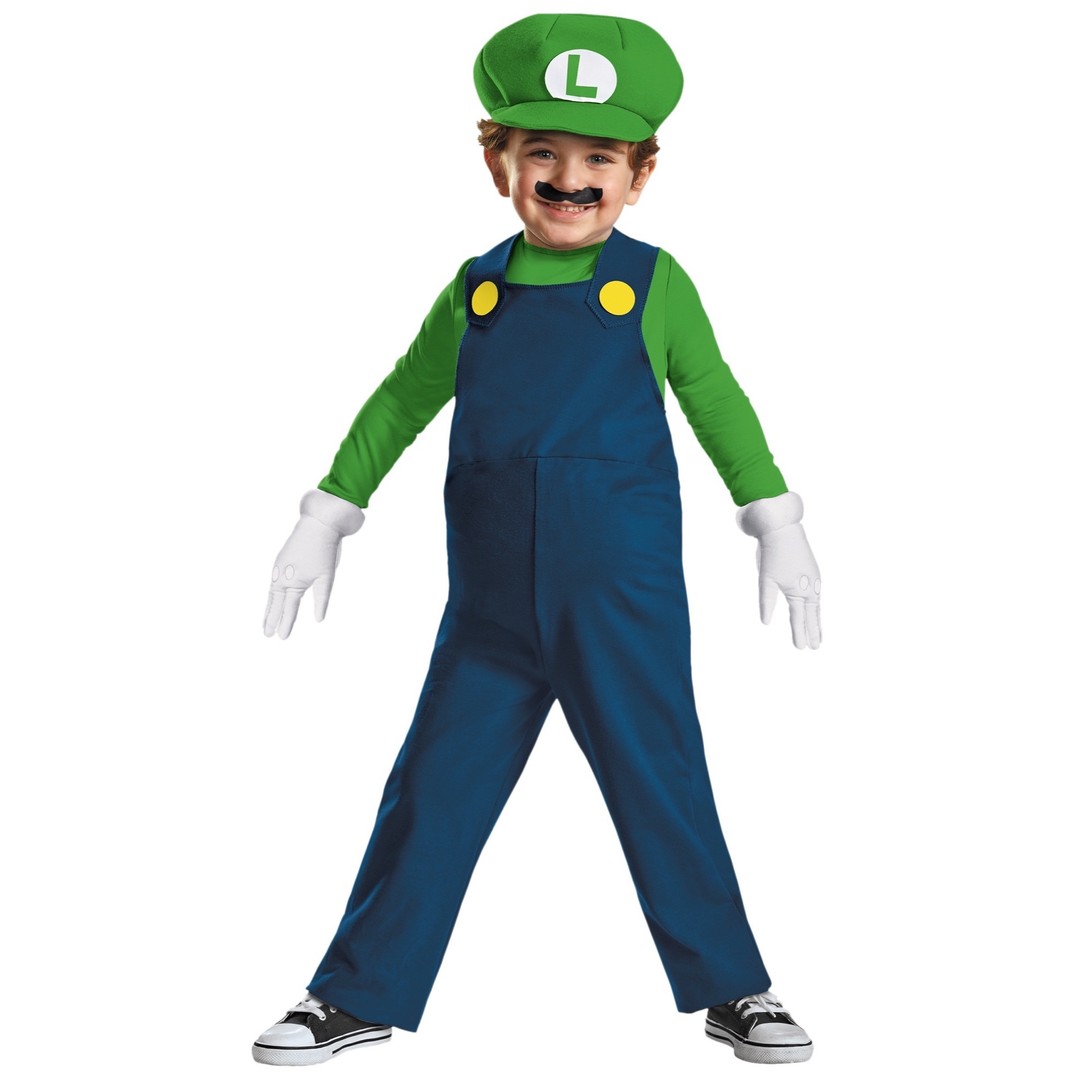 Costume King® Luigi Deluxe Nintendo Super Mario Bros Video Game Plumber Toddler Boys Costume