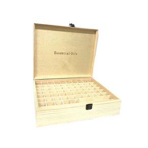74 Slots Essential Oils Wood Storage Box