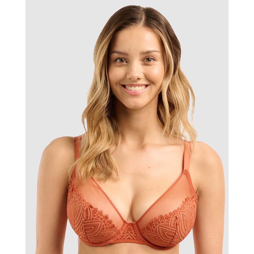 Sans Complexe Lisa Unlined Full Cup Underwire Lace Bra, As shown, hi-res