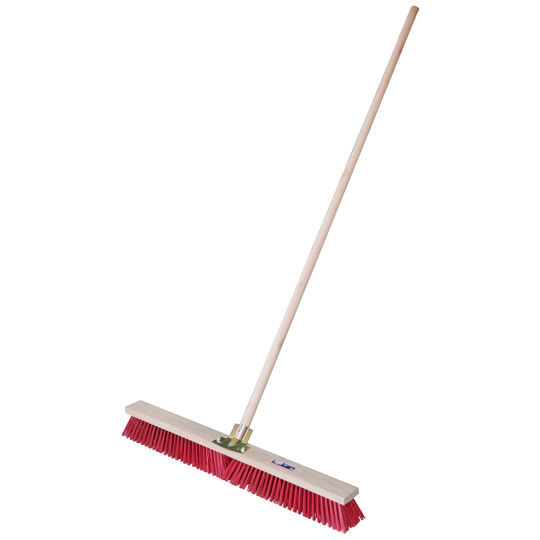 TDX PP Bristle Broom with Wooden Handle - 800mm