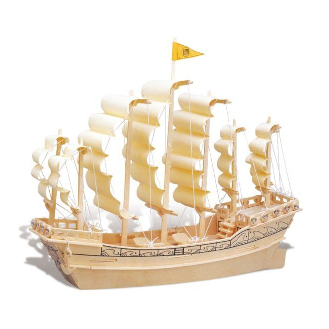 3D Puzzles Ancient Sailboat