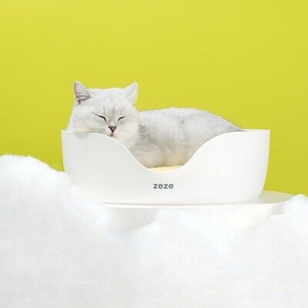 ZEZE 2-IN-1 Double-sided Bowl Shape Cat Scratch Cardboard and Soft Bed