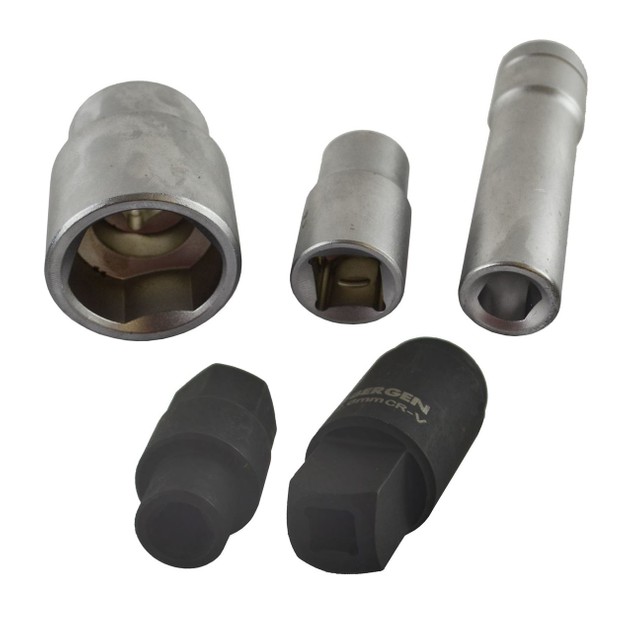 AB Tools-US Pro 5pc Socket Set for Bosch VE Diesel Fuel Injection Pumps Pump Remover Installer 