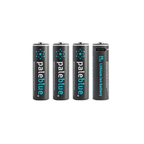 Pale Blue Earth AA USB-C Rechargeable Batteries
