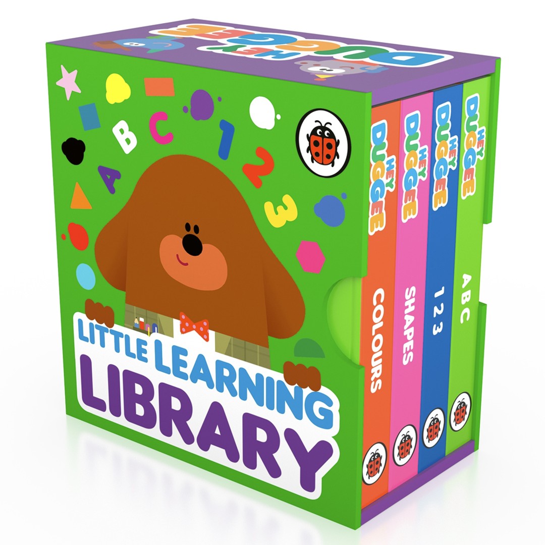 4pc Hey Duggee Little Learning Library Children's Board Learning Books w/Box