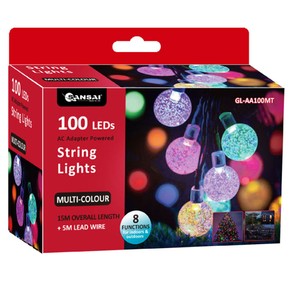 Sansai 100 LED Electric Bubble Decorative/Christmas String Lights Multi-Colour