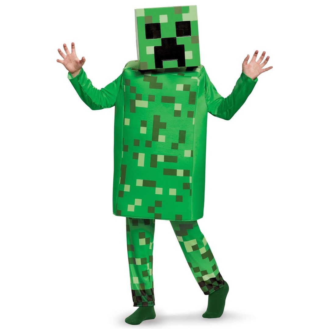 Costume King® Creeper Deluxe Mojang Minecraft Hostile Mobs Video Game Child Boys Costume