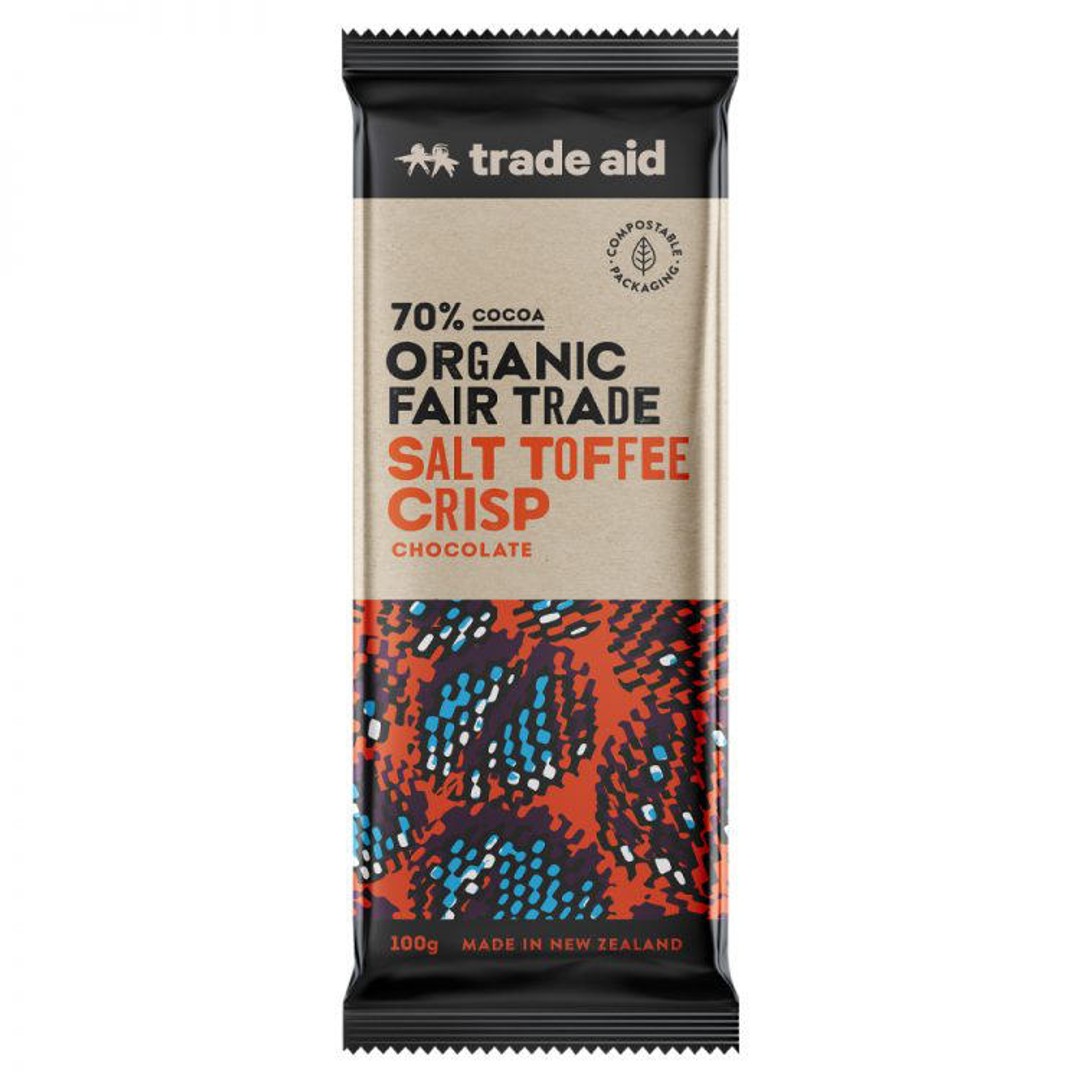 Trade Aid 70% Salt Toffee Crisp