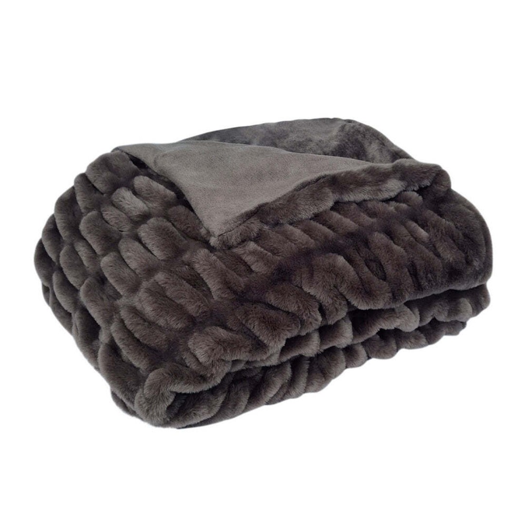 J. Elliot Skyler 130x160cm Rectangle Throw Blanket Sofa/Home Decor Chocolate